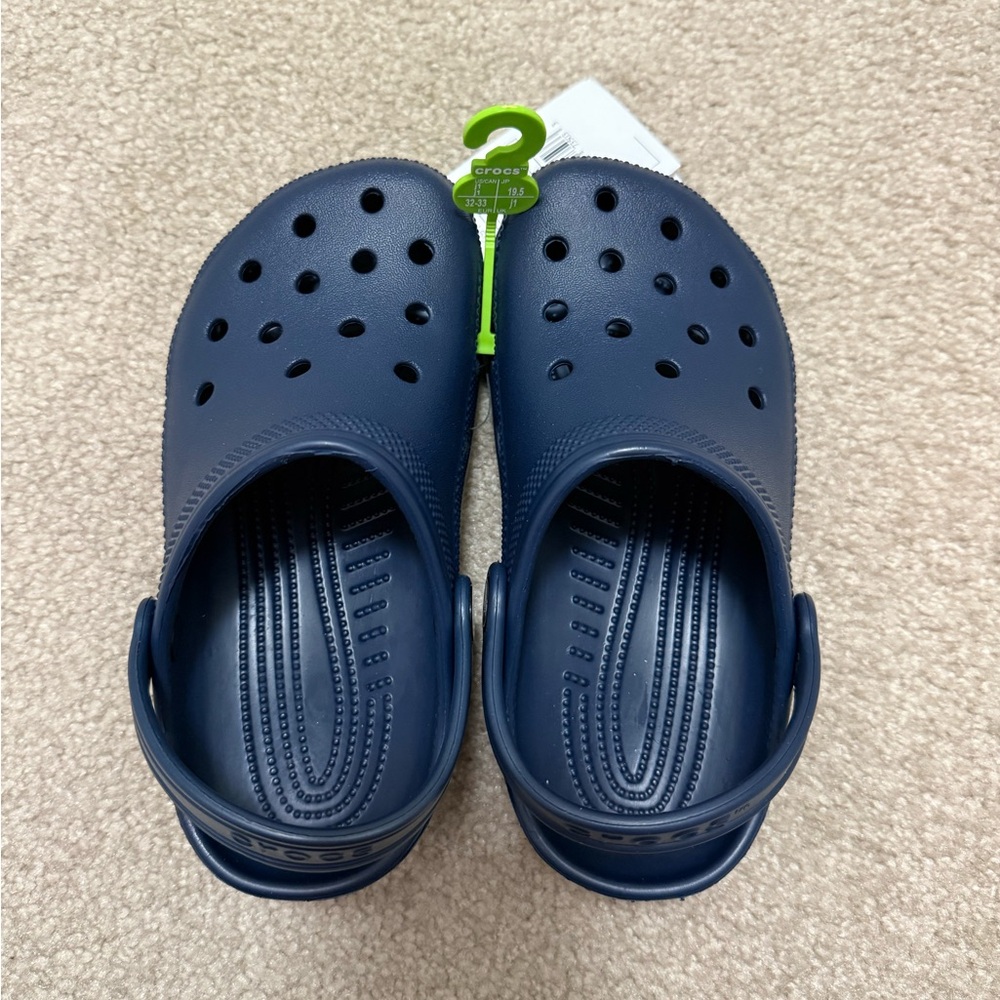 CROCS Kids Classic Navy Sandals